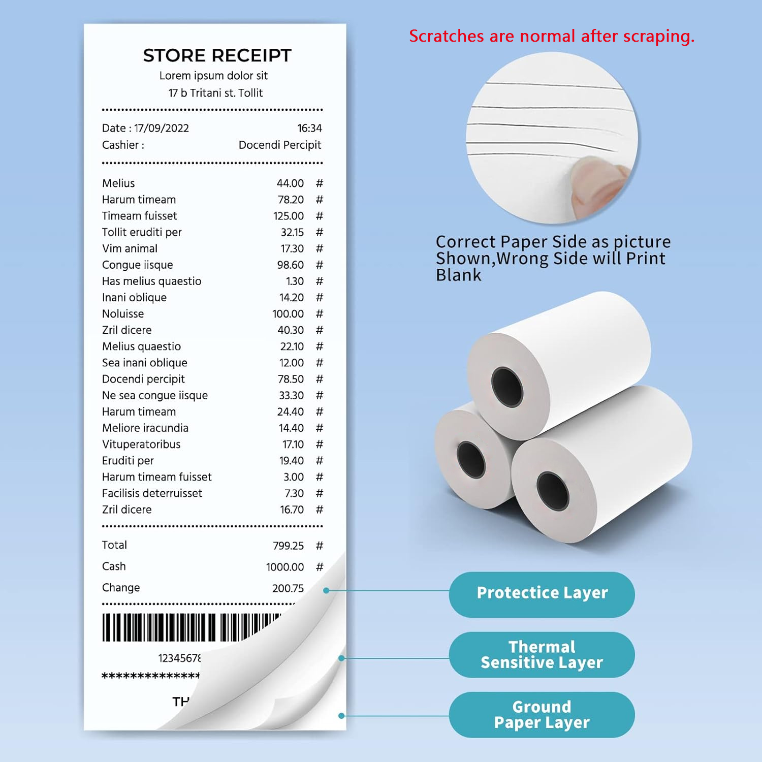 Kertas Tanda Terima Termal 80M - Receipt Printer ulasan dan harga